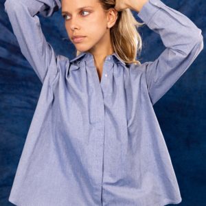 Chemise Omega-Washed Blue Misericordia