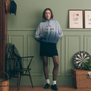 Pull Buzelin "I love la vie" Sky Blue Dip Dye Maison Labiche
