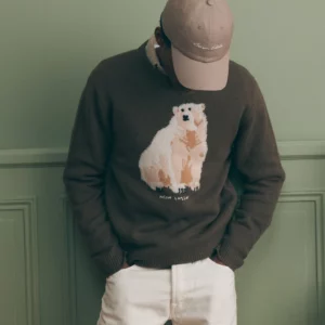 Pull Mawas Bear Walnut Brown Maison Labiche