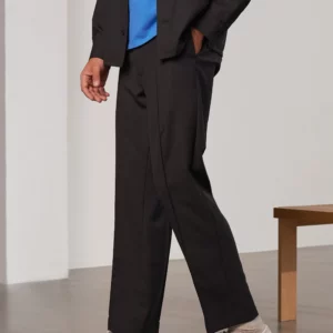 Pantalon Magnus Cool Wool Ebony About Companions