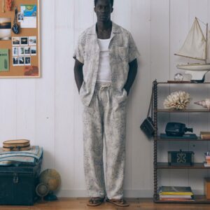 Chemise Germain Palm Jacq Palm Blue Maison Labiche