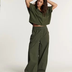 Pantalon Uka Popeline Khaki LabDip