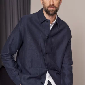 Surchemise Owe Winter Linen Navy About Companions