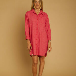 Robe Rayon Vichy Rouge Graine