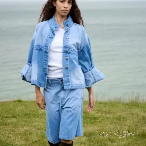 Short Raha Light Washed Denim Rabens Saloner