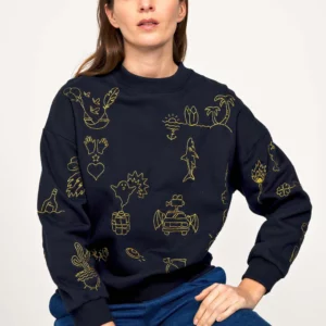 Sweat Angela Miniatura 65 Navy Blue Misericordia