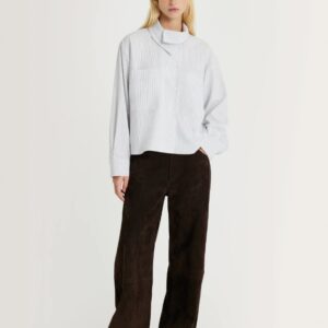 Chemise DoryBS/GS/PS Grey Stripes Margaux Lonnberg